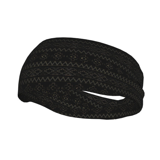 Boho Unisex Sports Headband Sweat Wicking Stretchy Breathable Polyester
