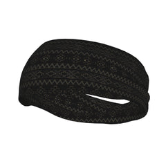 Boho Unisex Sports Headband Sweat Wicking Stretchy Breathable Polyester