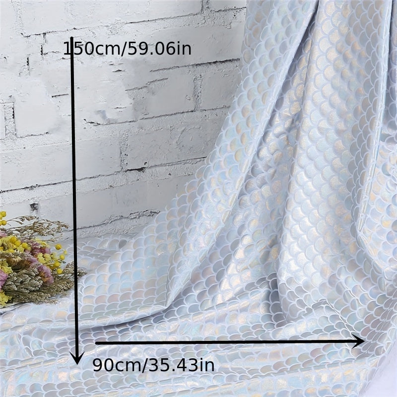 Laser Fish Scale Bronzing Fabric Spandex Elastic Swimsuit Fabric