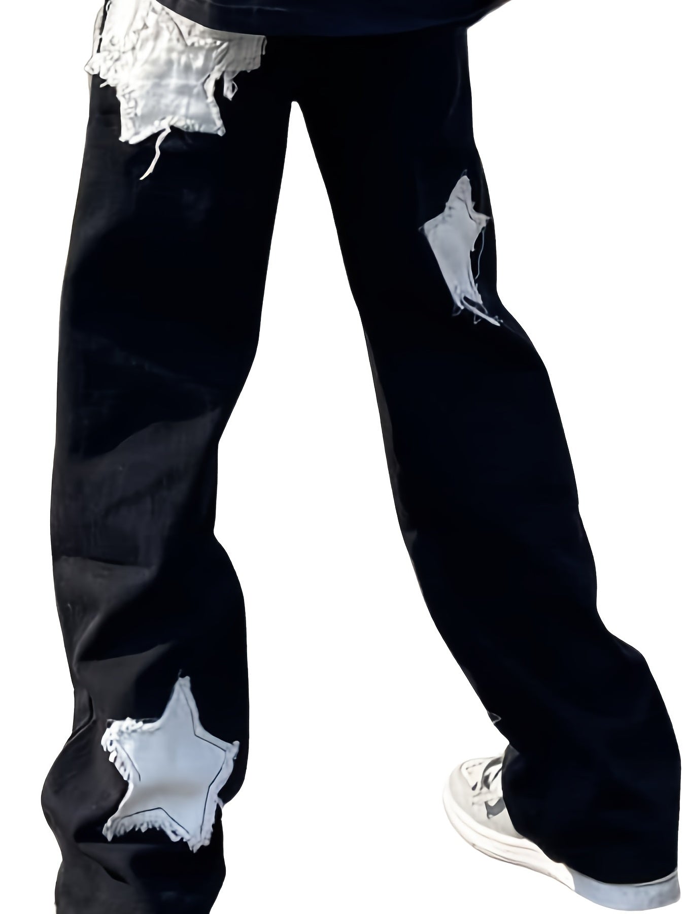 Y2K Loose Fit Patchwork Jeans Men's Street Style Denim Pants