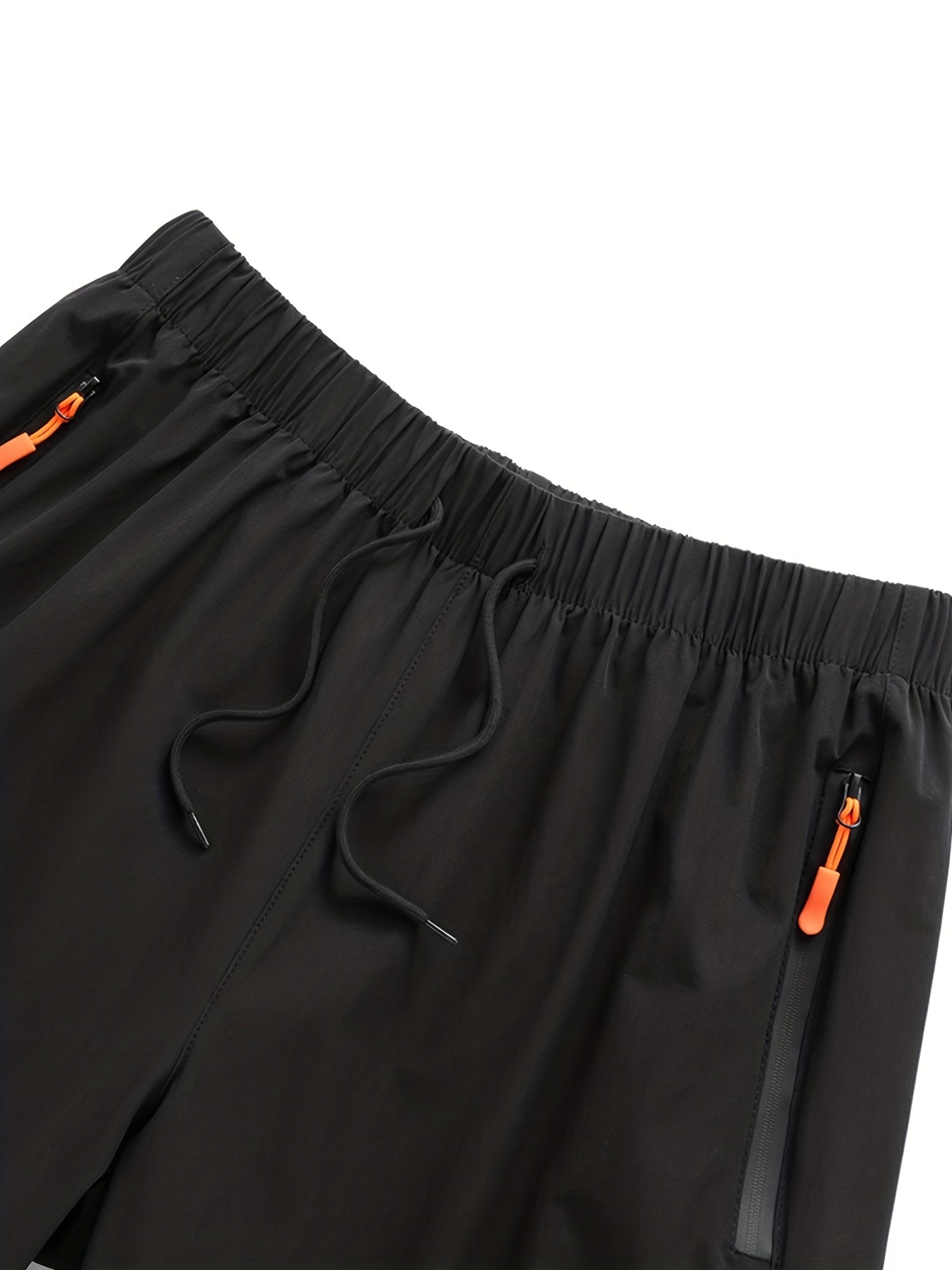 Quick Dry Drawstring Shorts with Zip Pockets Men s Casual Breathable Nylon Short