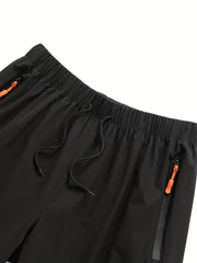 Quick Dry Drawstring Shorts with Zip Pockets Men s Casual Breathable Nylon Short