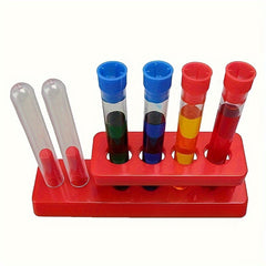 4pcs Test Tube Stopper & Holder Set For Science Chemistry Experiment