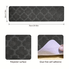 15pcs Stair Treads Mats Modern 76 X 20 Cm Large Felt Self Adhesive Stair Mats