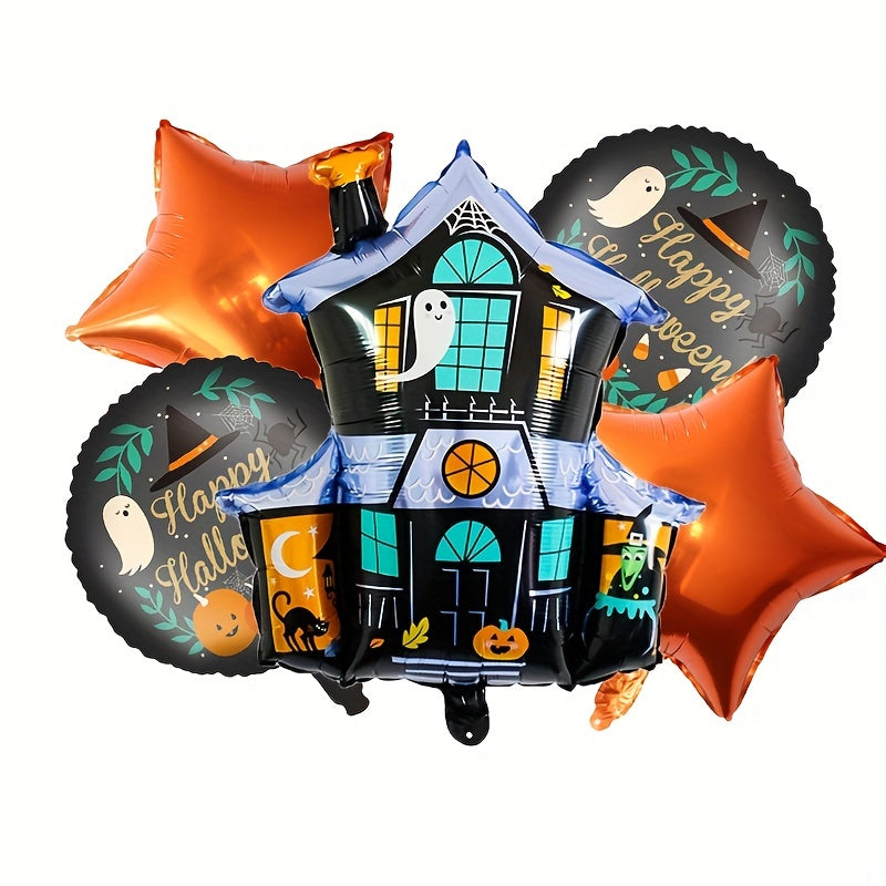 5pcs Halloween Haunted House Balloon Set