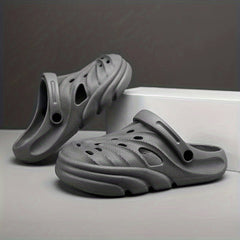 Men's Lightweight Comfy Clogs Hollow Out Non Slip Garden Shoes