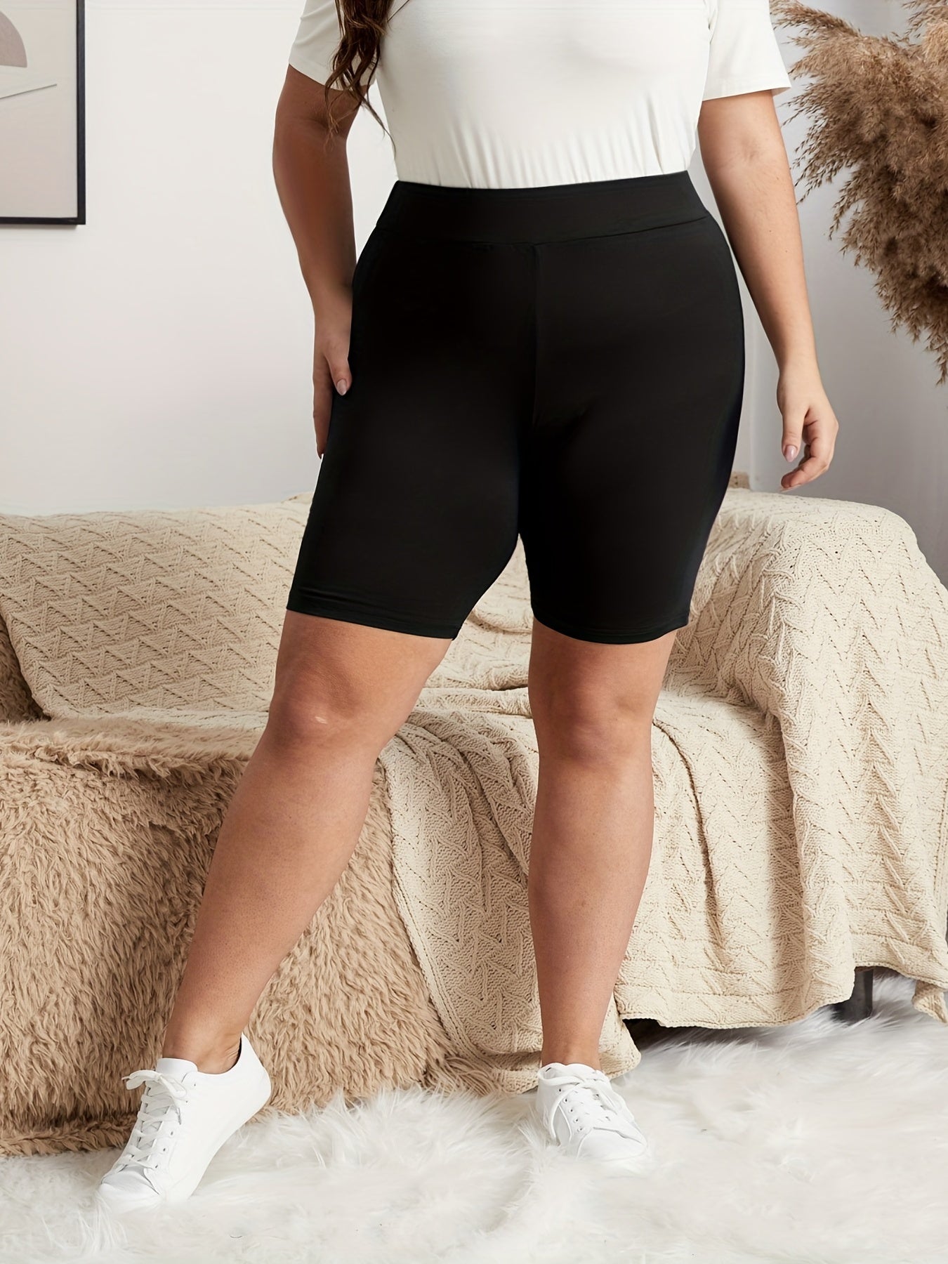High Rise Skinny Hip Lifting Sports Shorts