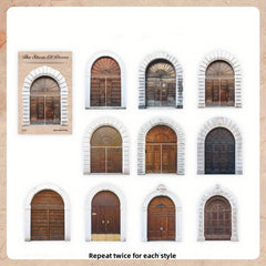 20pcs Hollow Cards Story Series DIY Decoration Material Non Adhesive