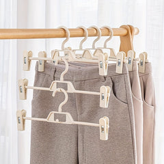 5pcs Retractable Trouser Rack Stacked Trousers Hanger Skirt Clip