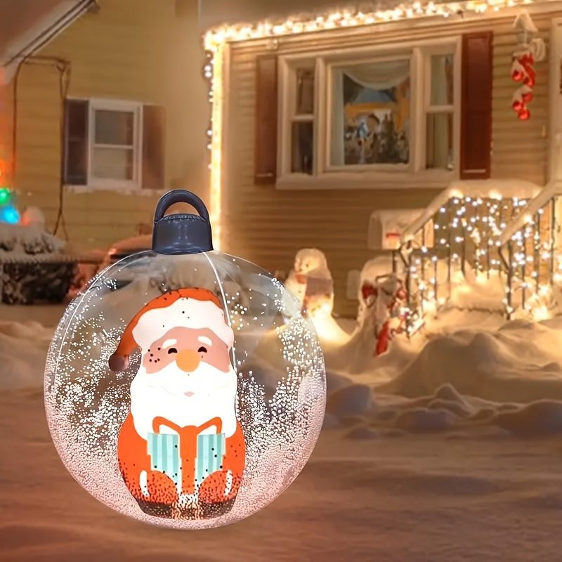 1pc Inflatable Christmas Ball with LED Lights and Remote Control