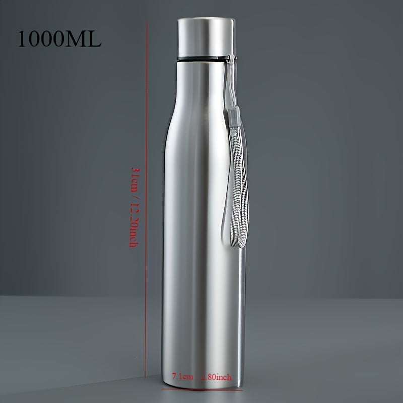 Large Capacity Outdoor Sports Water Bottle Stainless Steel Cap