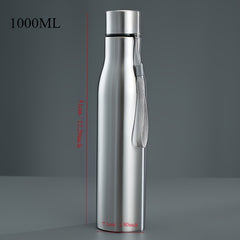Large Capacity Outdoor Sports Water Bottle Stainless Steel Cap