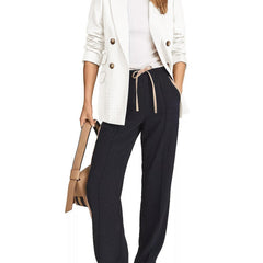 Women's Double Breasted Collared Blazer