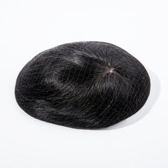 Men's Clip In Hairpiece 14x19 Straight Hair Topper with Bangs