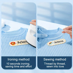 Personalized Iron-On Name Stickers for Clothes - 20-80pcs