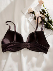 Push Up T Shirt Bra Breathable Comfortable Bow Tie Lingerie Underwear