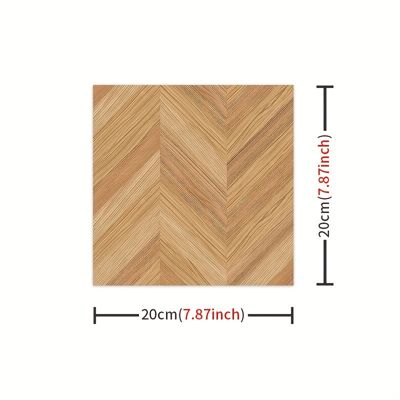 10pcs Floor Tile Sticker Self-adhesive Waterproof Wall Sticker Bedroom Accessori