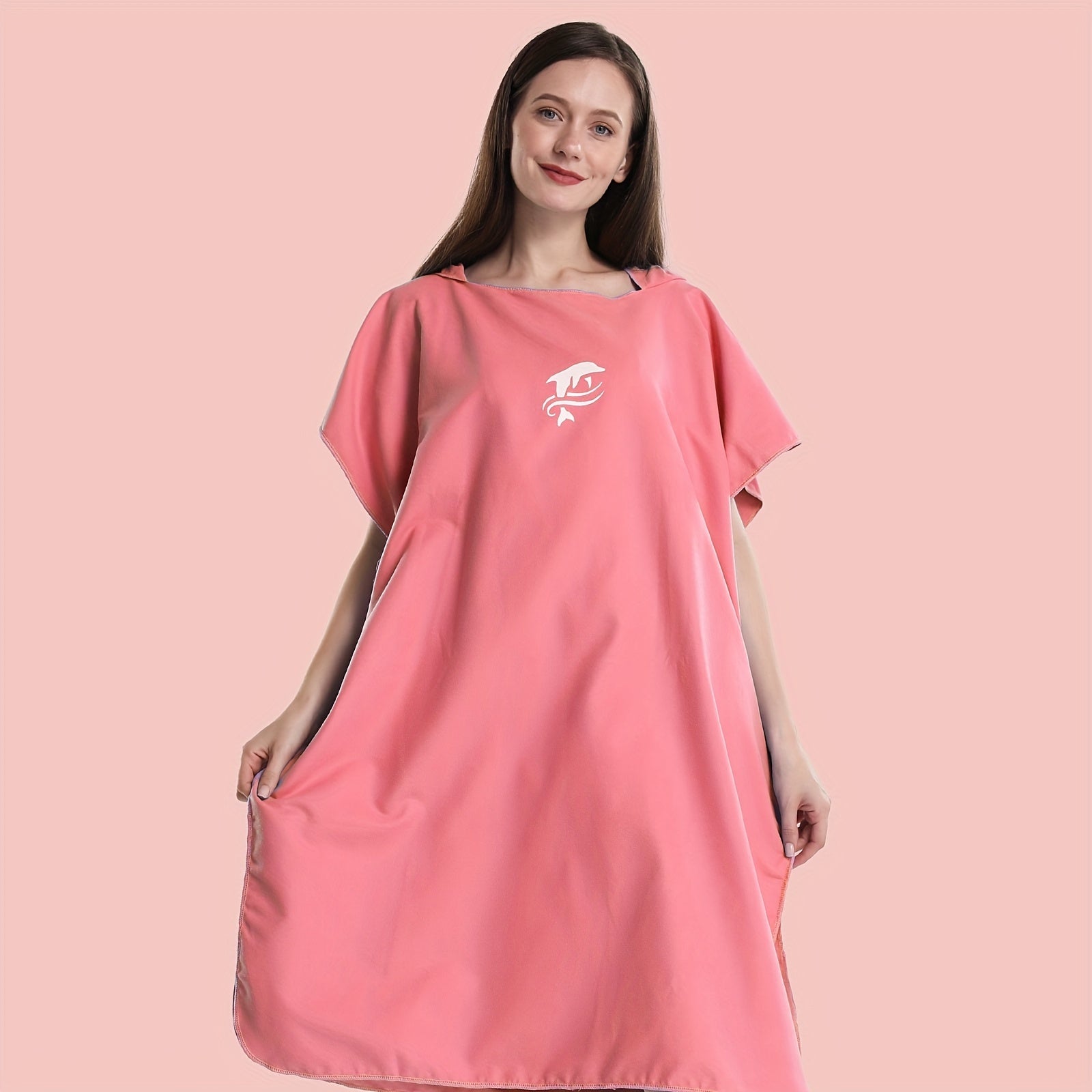 Microfiber Surf Poncho Changing Robe Towel Unisex Bathrobe