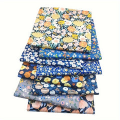 8pcs Multicolor Patchwork Fabric Cotton Sewing Quilting DIY Handcraft Material