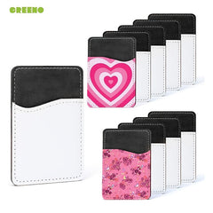 Sublimation Blank PU Leather Card Holder for Phone