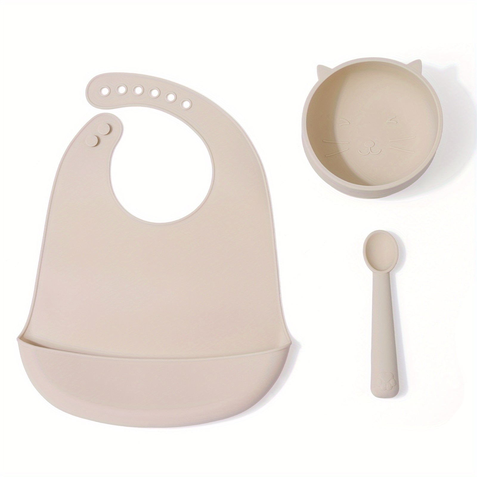 3-Piece Cat Series Feeding Utensils Set for Babies & Children