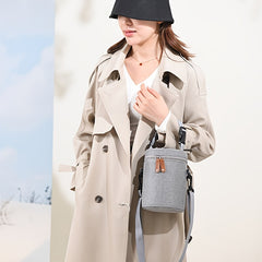 Grey Insulated Breastmilk Cooler Bag for Nursing Moms