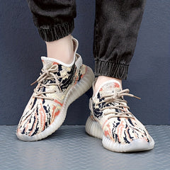 Men's Knit Running Shoes Breathable Sneakers for Running Jogging