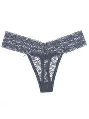 6 Pack Plus Size Women's Sexy Lace G-String Thongs Underwear