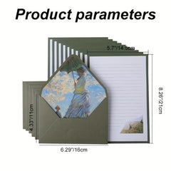 16pcs Writing Stationary Paper Set with Decorative Envelopes
