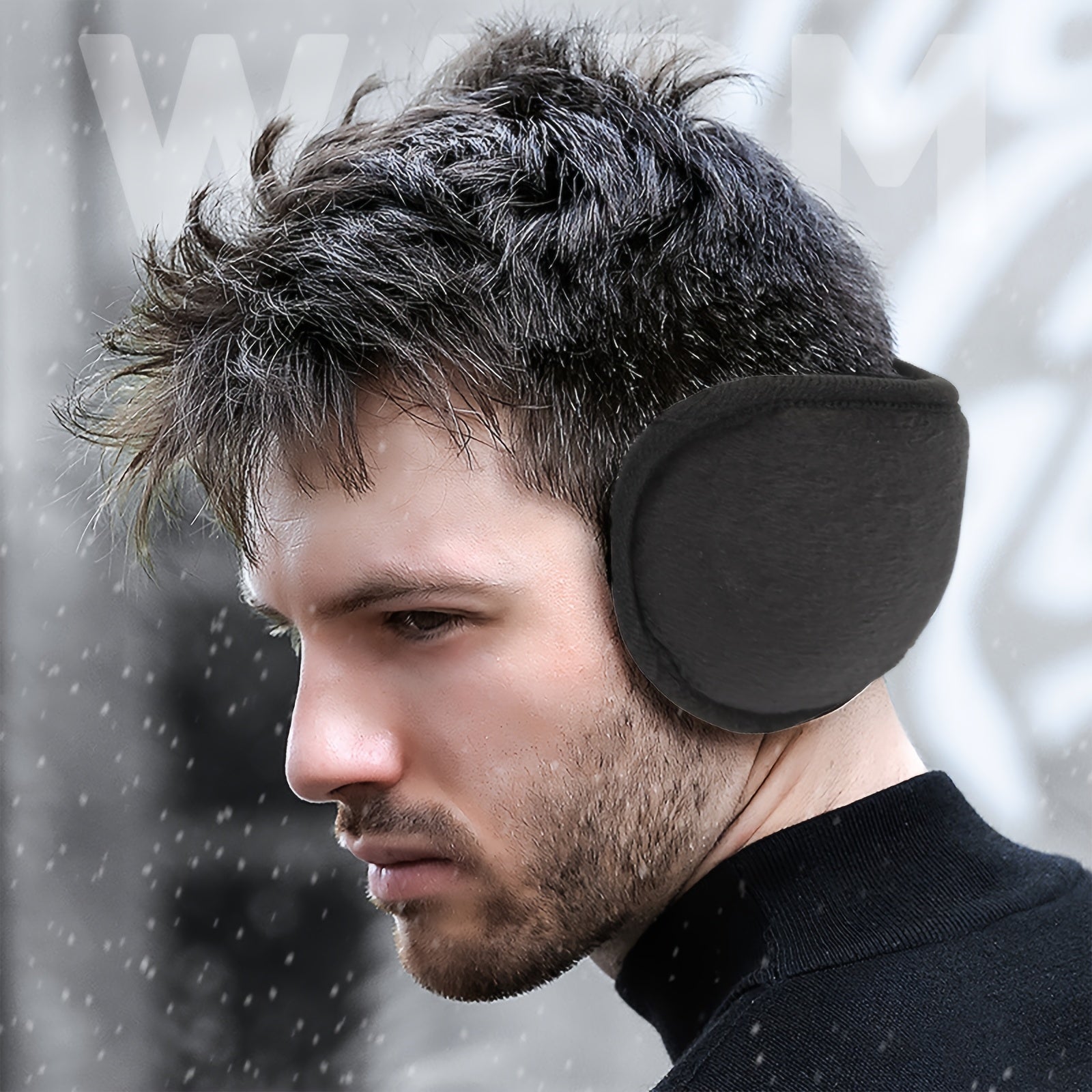 Foldable Earmuffs Soft & Windproof, Adjustable Fit, Perfect Gift Winter