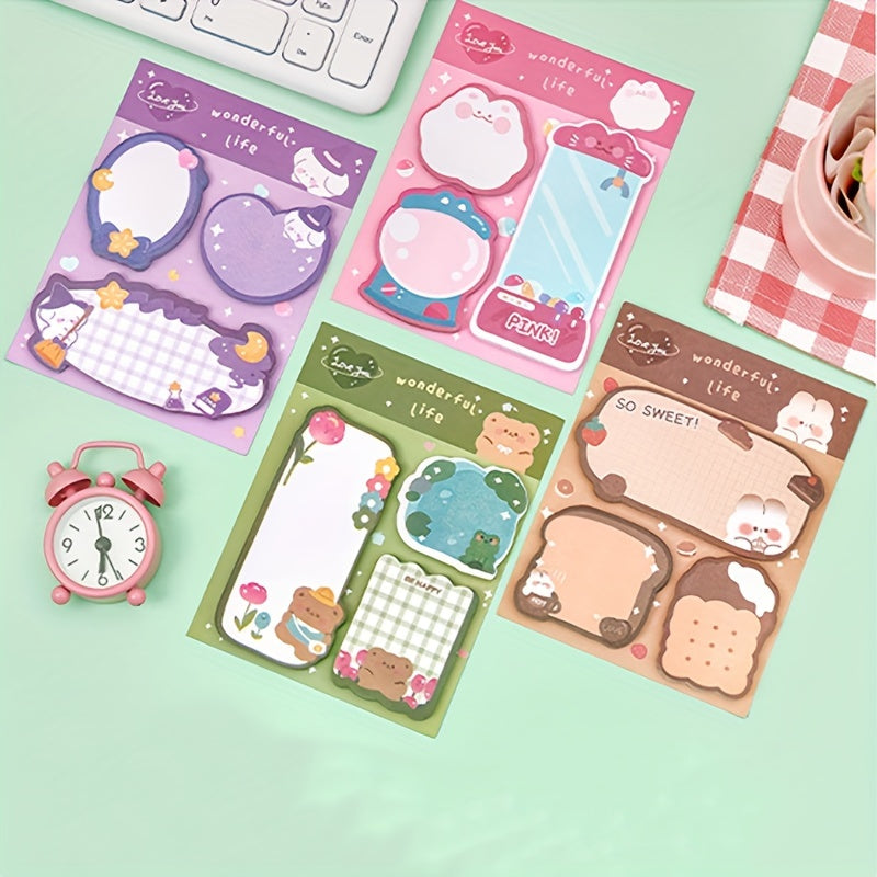 Cartoon Sticky Notes Creative Message Hand Account Memo Paper 1pc