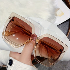 Oversized Square Sunglasses Gradient UV400