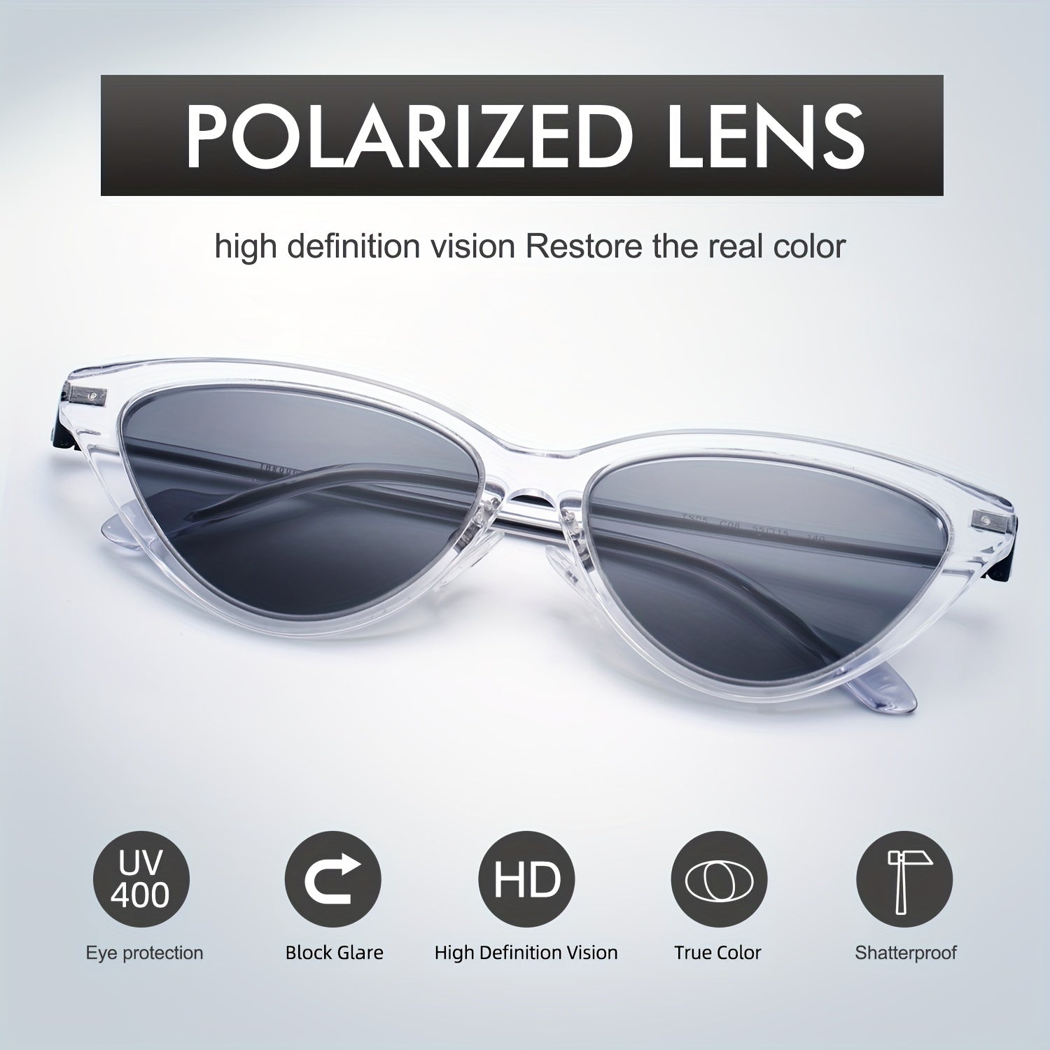 Men's Cat Eye Frame Sunglasses for UV Protection