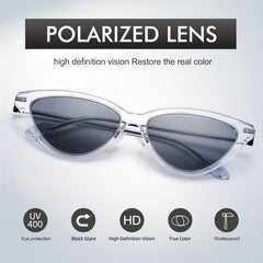 Men's Cat Eye Frame Sunglasses for UV Protection