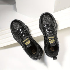Men's Shock-Absorbing Running Shoes Non Slip Lace Up Sneakers