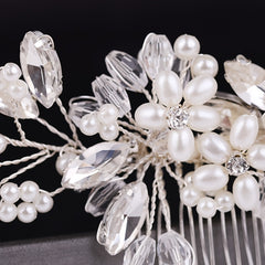 Floral Bridal Hair Comb Wedding Hair Accessory