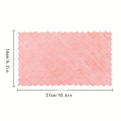 10pcs Coral Fleece Dish Cloths Microfiber Towels for Kitchen Bathroom Car