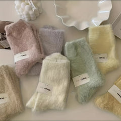 4 Pairs Cotton Warm Floor Socks for Men and Women