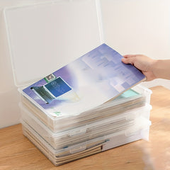 Transparent Plastic Stackable Pencil Case for Art Supplies