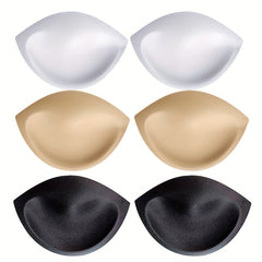 3 Pairs Sponge Bra Insert Pads Invisible Anti-convex Chest Enhancer