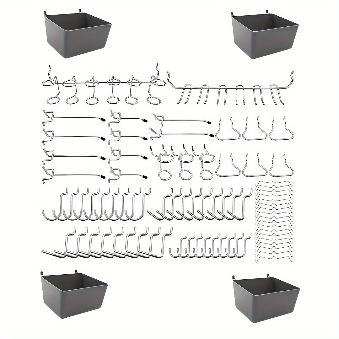 80pcs Pore Plate Accessories Hook & Storage Box Set