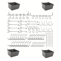 80pcs Pore Plate Accessories Hook & Storage Box Set