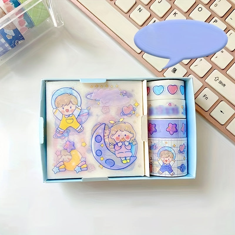 Hand Ledger Sticker Tape Stationery Children's DIY Set