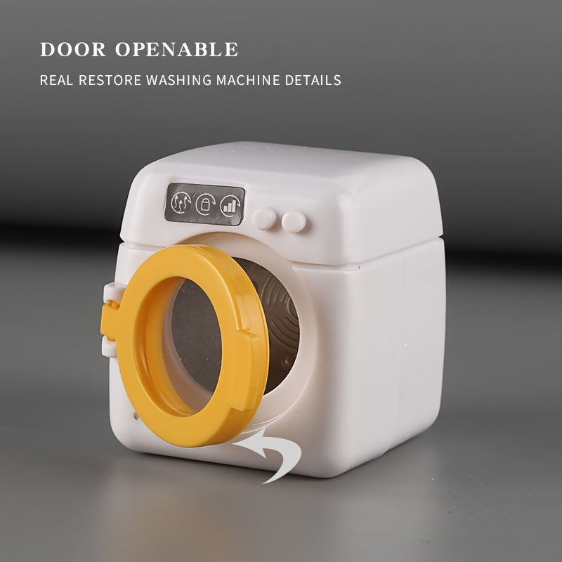 Mini Washing Machine Toy Set for Doll House DIY Model