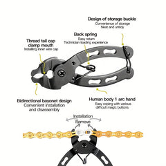 Bicycle Chain Quick Link Tool Carbon Steel Quick Release for Bike Repair