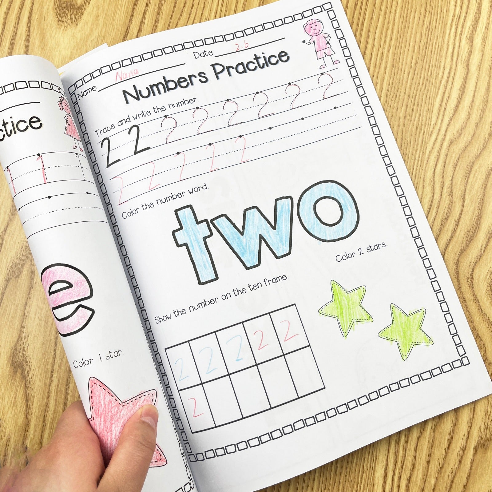 Tracing Practice Book 0-100 Math Coloring Activity