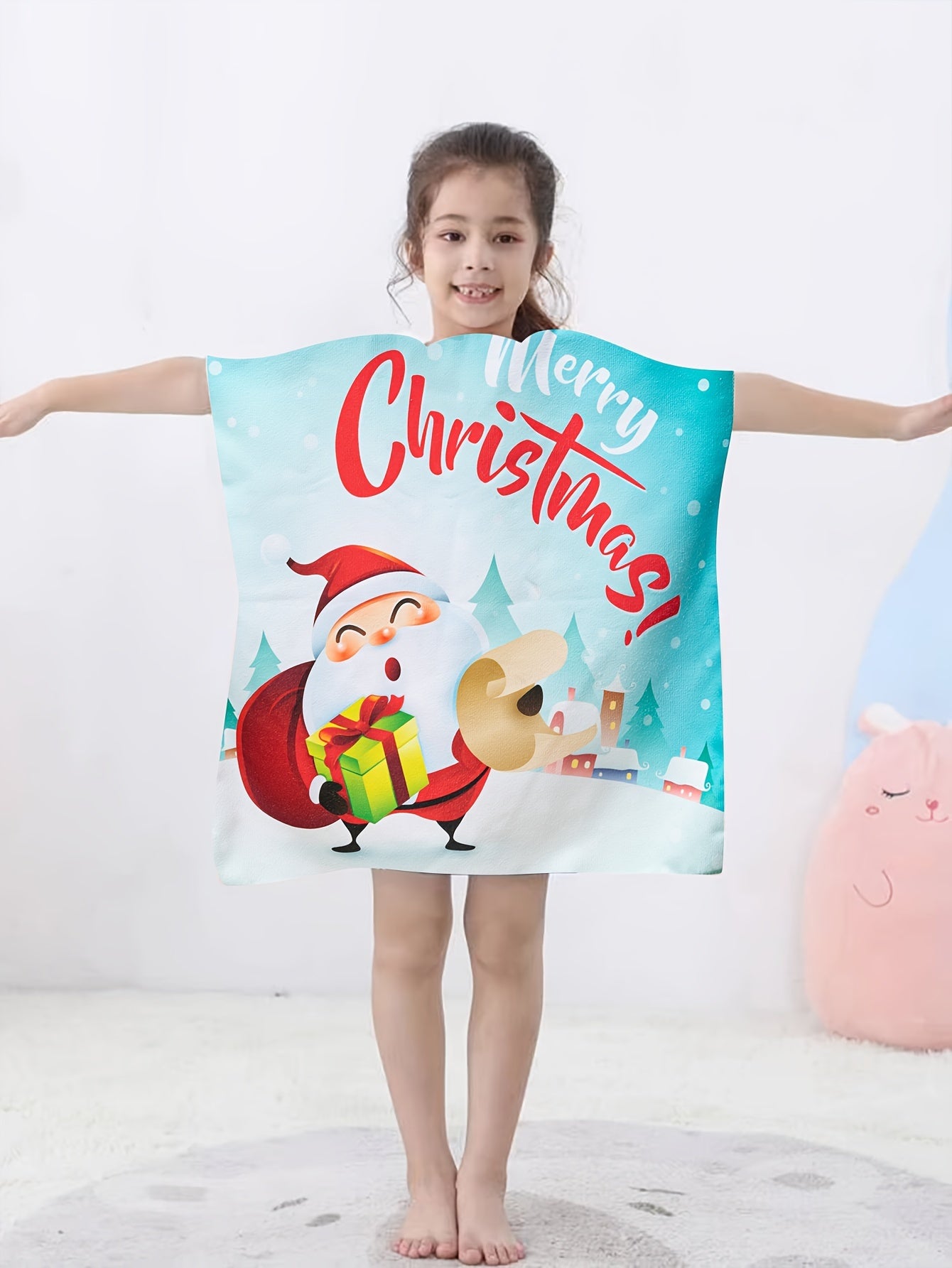 Kids Dinosaur Hooded Beach Towel Absorbent Soft Poncho Towel
