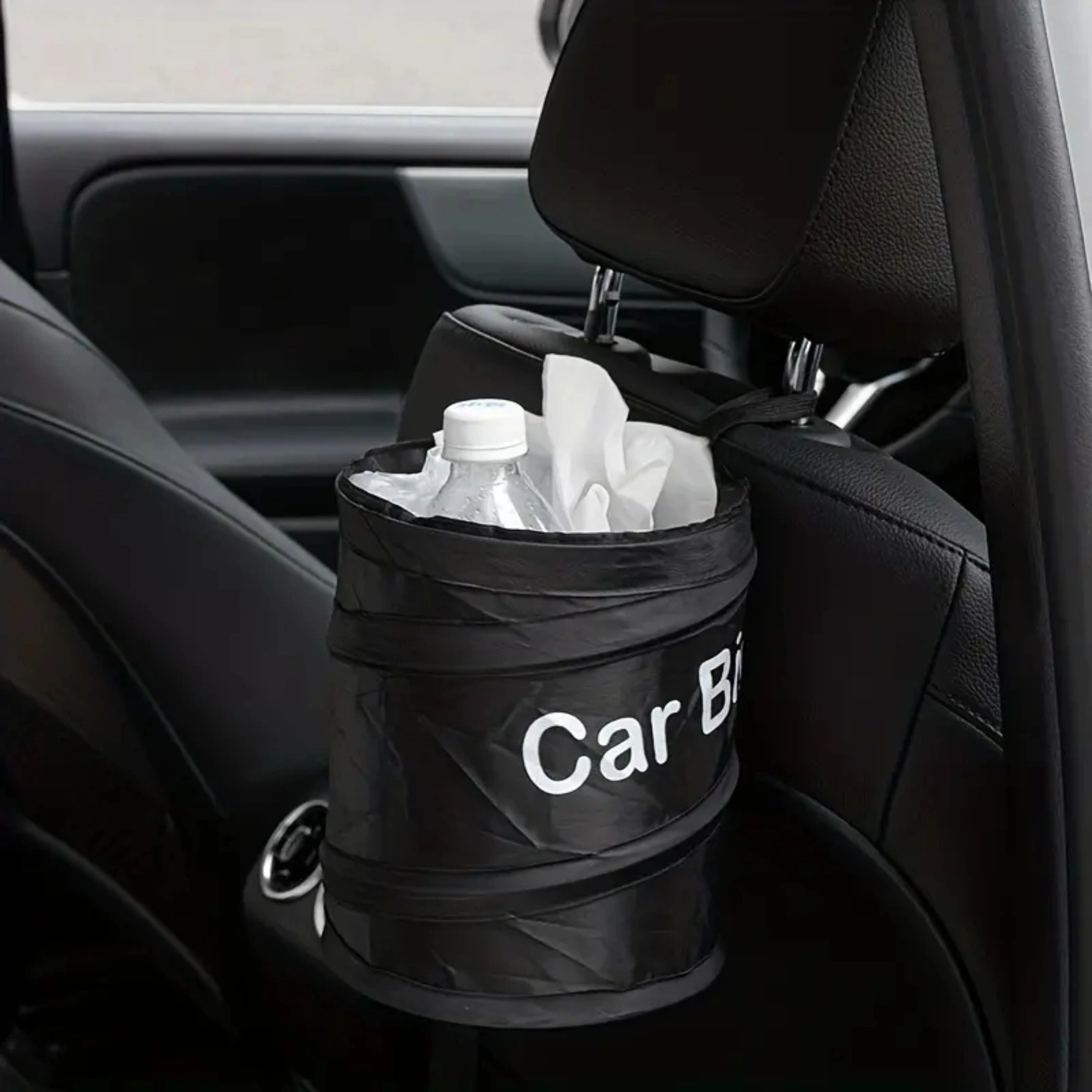 Foldable Car Garbage Bin Universal Car Seat Back Hanging