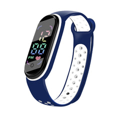 Kids Silicone Strap Digital Watch, Boys Girls Wristwatch