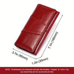 HUMERPAUL RFID Blocking Leather Wallet with Snap Closure